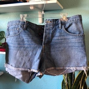 BDG mid rise denim shorts